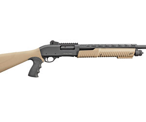 Charles Daly Model 301 Tactical Pump Shotgun 12ga 3"Chamber 5rd Capacity 18.5" Barrel FDE Stock Ghost Ring sight