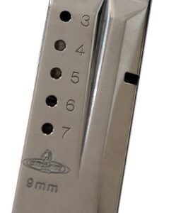 Check-Mate S&W SHIELD Compatible Handgun Magazine Stainless Steel 9mm Luger 7/rd