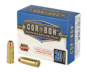 Corbon Self-Defense JHP Handgun Ammunition 9mm Luger +p 125 gr JHP 1250 fps 20/box