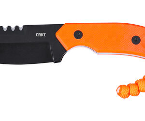 CRKT Razel Compact Fixed Knife 2-3/10 Chisel Blade Orange