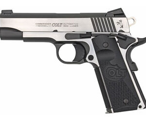 Colt Combat Elite Commander Handgun 9mm Luger 8rd Magazine 4.25" Barrel Two-Tone Finish