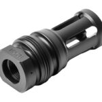 Metal cylindrical pneumatic fitting with a threaded inner bore and slotted grip section