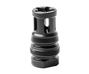 Close-up of a black threaded adapter/fitting with a slotted hollow top, likely a connector for a hose or pipe.
