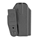 Black DeSantis magazine holster with retention screw on a white background