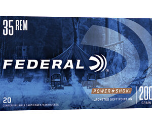 Federal Power-Shok Rifle Ammunition .35 Rem 200 gr RNSP 2080 fps 20/ct