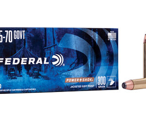 Federal Power-Shok Rifle Ammunition .45-70 Gov 300 gr SP 1850 fps - 20/ct