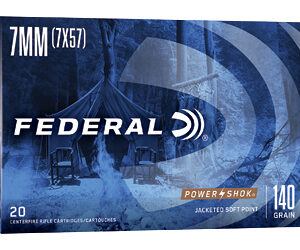 Federal Power-Shok Rifle Ammunition 7mm Mauser 140 gr SP 2660 fps - 20/ct
