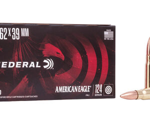 Federal American Eagle Rifle Ammunition 7.62x39 124 gr FMJ 2350 fps - 20/box