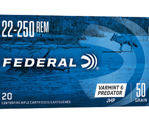 Federal American Eagle Rifle Ammunition .22-250 50gr Jacketed Hollow Point 20/rd