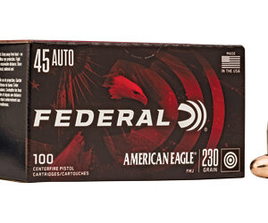 American Eagle Handgun Ammunition .45 ACP 230 gr FMJ 890 fps 100/ct