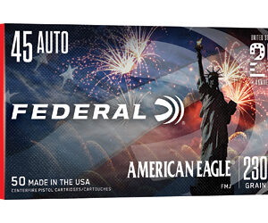 Federal 250th Anniversary USA Handgun Ammunition .45 Auto 230gr FMJ 890 fps 50/ct