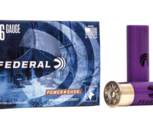 Federal Power-Shok Buckshot 16 ga 2 3/4" MAX 12 plts #1B 1225 fps - 5/box