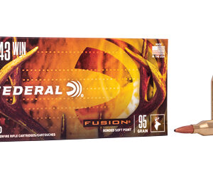 Federal Fusion Rifle Ammunition .243 Win 95 gr BTSP 2980 fps - 20/ct