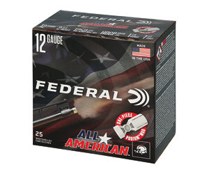 Federal All American Shotshells 12ga 2-3/4" 1-1/8oz 1250 fps #7.5 25/ct