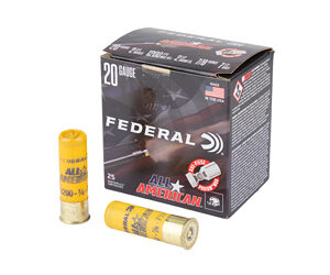 Federal All American Shotshells 20ga 2-3/4" 7/8oz 1200 fps #7.5 25/ct