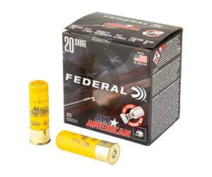 Federal All American Shotshells 20ga 2-3/4" 7/8oz 1200 fps #8 25/ct