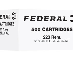 Federal Bulk Rifle Ammunition .223 Rem 55gr FMJ 3240 fps 500/ct