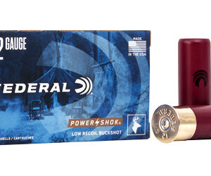 Federal Power-Shok Low Recoil Shotshells 12 ga 2-3/4" 9plts 1140 fps #00 5/ct