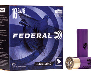 FEDERAL GAME-SHOK GAME LOAD SS 16GA 2-3/4" 2-1/2DE 1OZ 8 AMMO 25RD