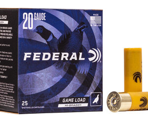 Federal Game-Shok Upland Game Hi Brass Load Shotshells 20 ga 2 3/4" 1 oz 1220 fps #6 25/ct