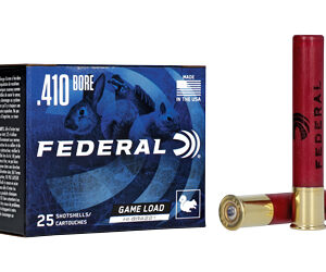 Federal Game-Shok Upland Hi-Brass Load Shotshells .410 ga 3" 11/16 oz 1135 fps #7.5 25/ct