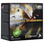 Federal Premium Hi-Bird 12-gauge shotgun shells box, eagle artwork and 25-round count.
