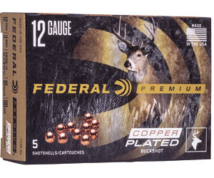 Federal Premium Vital-Shok Shotshells 12 ga 3" 15 plts #00 1100 fps 5/ct