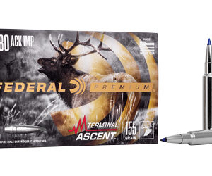 Federal Terminal Ascent Rifle Ammunition .280 Ackley Imp 155 gr 2930 fps 20/ct