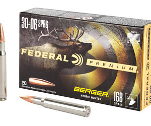 Federal Classic Hunter Berger Hybrid Rifle Ammunition .30-06 Sprg 168 gr BTHP 2800 fps 20/ct