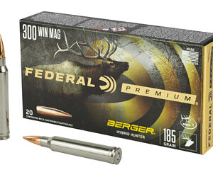 Federal Classic Hunter Berger Hybrid Rifle Ammunition .300 Win Mag 185 gr BTHP 2950 fps 20/ct