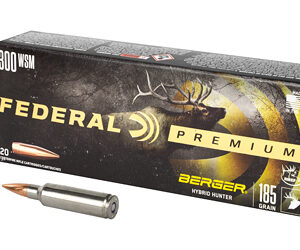 Federal Classic Hunter Berger Hybrid Rifle Ammunition .300 WSM 185 gr BTHP 2950 fps 20/ct