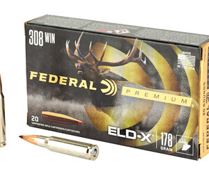 Federal Premium ELD-X Rifle Ammunition .308 Win 178gr PT 2610 fps 20/ct