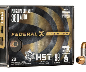Federal Personal Defense Handgun Ammunition .380 ACP 99 gr HST 20/box
