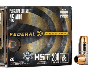Federal Premuim Personal Defense Centerfire Handgun Ammunition .45 ACP 230 gr JHP 890 fps 20/ct