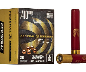 Federal Premium Personal Defense 410 Handgun Shotshells 410 ga 3" 5 plts #000 775 fps 20/ct