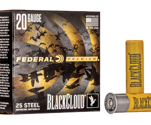 Federal Black Cloud FS Steel Shotshells 20ga. 3" 1oz 1350 fps #4 25/ct