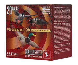 Federal Premium Ultra Steel Shotshells 20ga 3" 1oz 1400 fps #2 10/ct