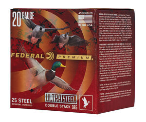 Federal Premium Ultra Steel Shotshells 20ga 3" 1oz 1400 fps #3 & #5 10/ct
