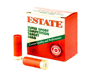 Estate Cartridge Super Sport Shotshells 12 ga 2-3/4" 1 oz 1180 fps #8 25/ct