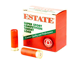 Estate Cartridge Super Sport Shotshells 12 ga 2-3/4" 1-1/8 oz 1145 fps #7.5 25/ct