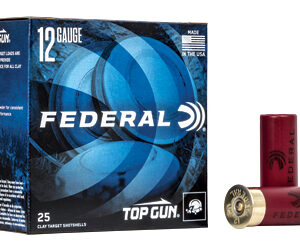 Federal Top Gun Shotshell 12 ga 2 3/4" 1-1/8 oz 1200 fps #8 25/ct