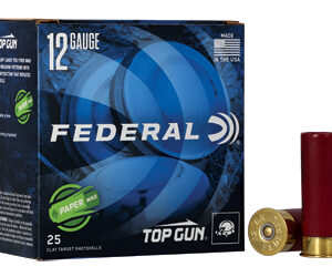 Federal Top Gun Paper Wad Shotshells 12 ga 2-3/4" 1-1/8 oz 1200 fps #8 25/ct