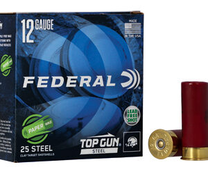 Federal Top Gun Steel Paper Wad Shotshells 12 ga 2-3/4" 1 oz 1250 fps #7.5 25/ct