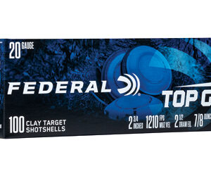 Federal Top Gun Shotshells 20 ga 2-3/4" 7/8oz 1210 fps #8 100/ct