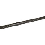 Long twist drill bit with spiral grooves and a hex shank, shown in profile