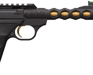 Browning Buck Mark Plus Vision Black/Gold Suppressor Ready Handgun .22 LR 10rd Magazine 5.875" Threaded Barrel