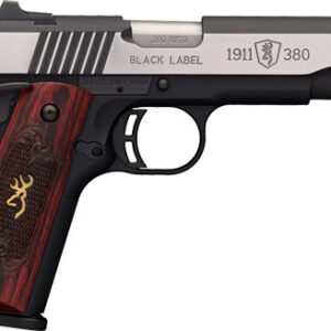 Browning 1911-380 Black Label Medallion Pro Handgun .380 Auto 8rd Magazine 4.25" Barrel Combat Sights