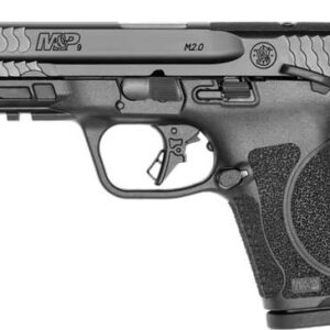 Side view of a Smith & Wesson M&P9 M2.0 semi-automatic pistol with a textured grip.