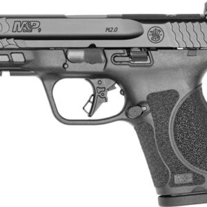 Smith & Wesson M&P 9 M2.0 Compact Handgun 9mm Luger 15rd 3.6" Barrel Black Optic Ready No Thumb Safety