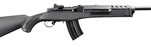 AK-47–style assault rifle with black stock and curved magazine, shown in profile on a white background.